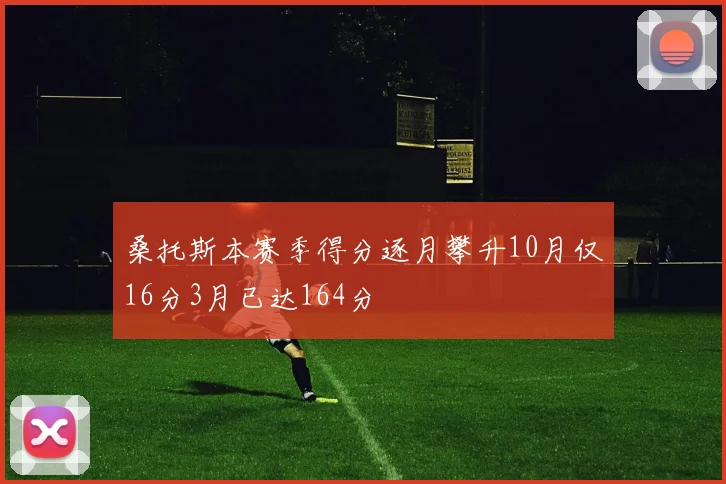 桑托斯本赛季得分逐月攀升10月仅16分3月已达164分